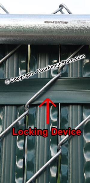 Top Locking Device for Chain Link Fence Slats